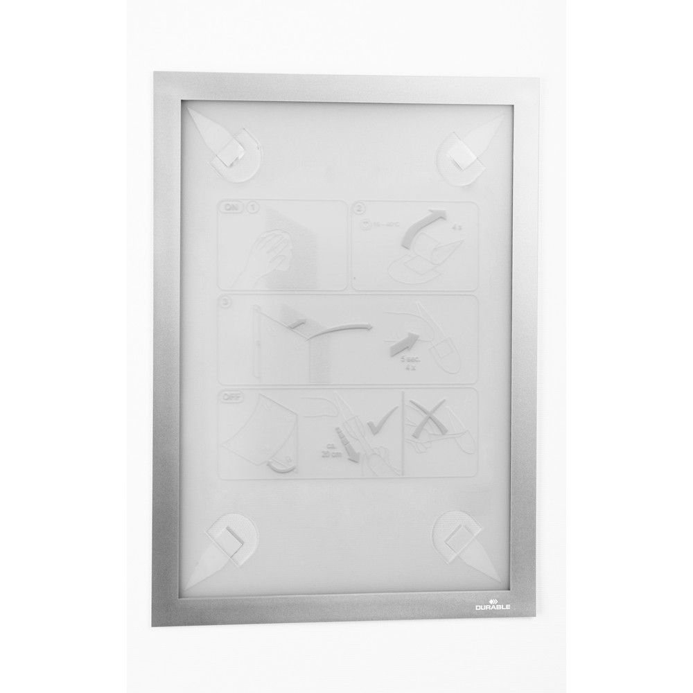 Produktabbildung: DURABLE DURAFRAME® WALLPAPER A4 10er, silber