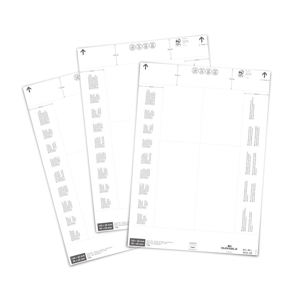 Produktabbildung Nr. 2: DURABLE Einsteckschilder 210x74mm
