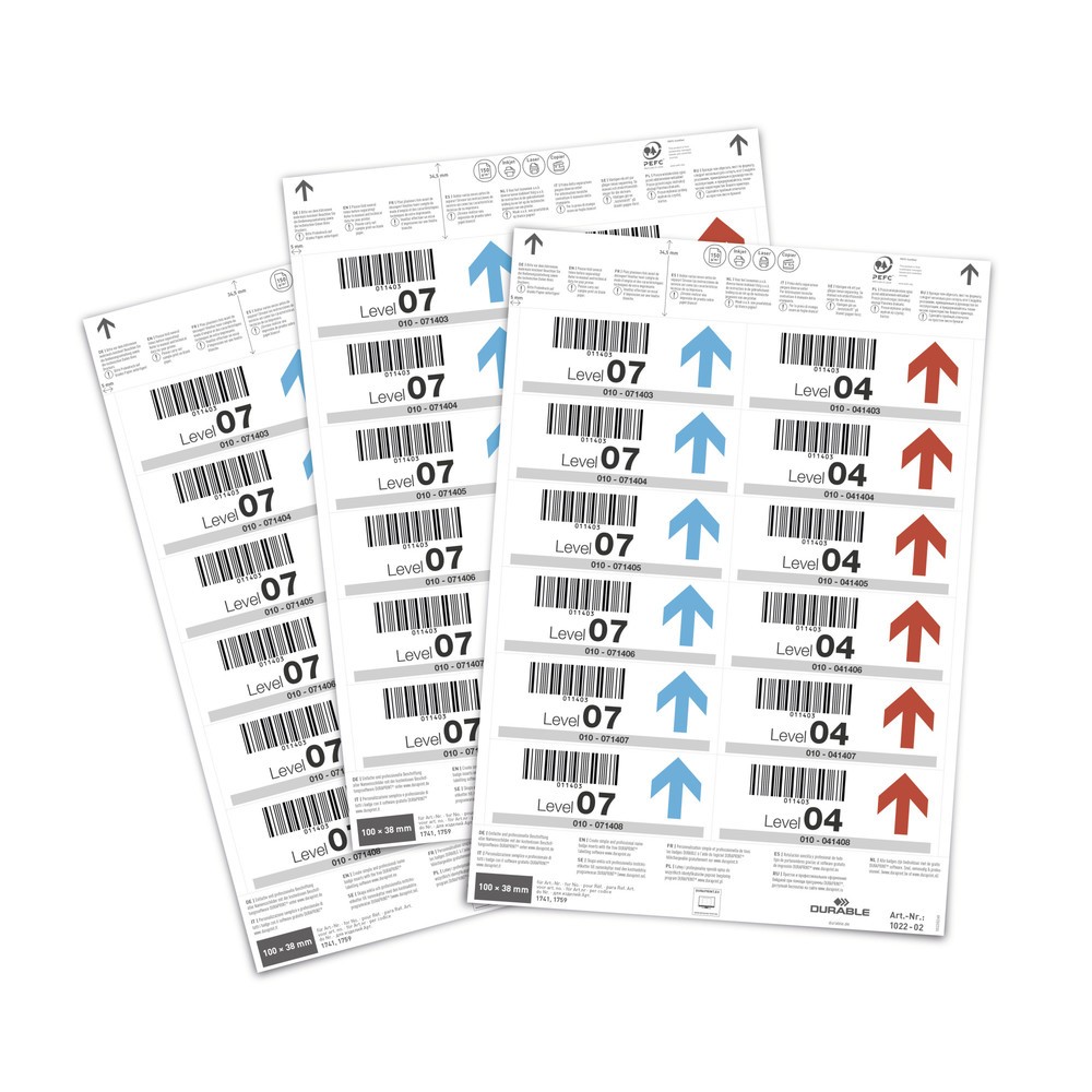 Produktabbildung Nr. 1: DURABLE Einsteckschilder 100x38mm