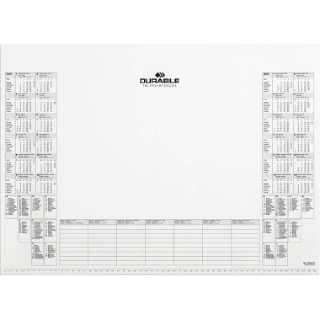 DURABLE Kalenderblock 729202 für Schreibunterlage 7291 25Bl. ws Produktabbildung: DURABLE Kalenderblock 729202 für Schreibunterlage 7291 25Bl. ws