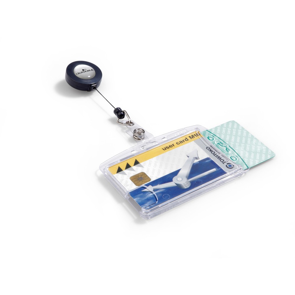 Produktabbildung Nr. 1: DURABLE Hartbox für 2 Betriebsausweise, mit Jojo