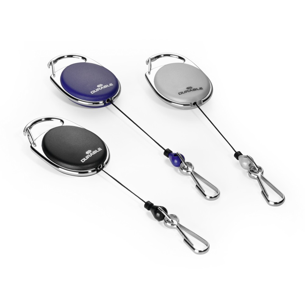 Produktabbildung Nr. 2: DURABLE JOJO STYLE MIT FEDERHAKEN 10  Stück, grau