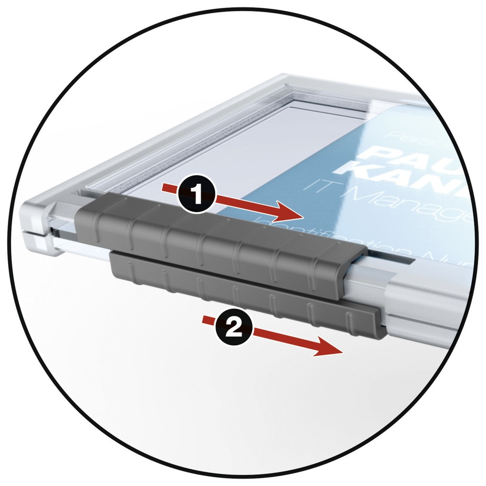 Produktabbildung Nr. 3: DURABLE Kartenhalter PUSHBOX DUO mit Textilband 20 Stück