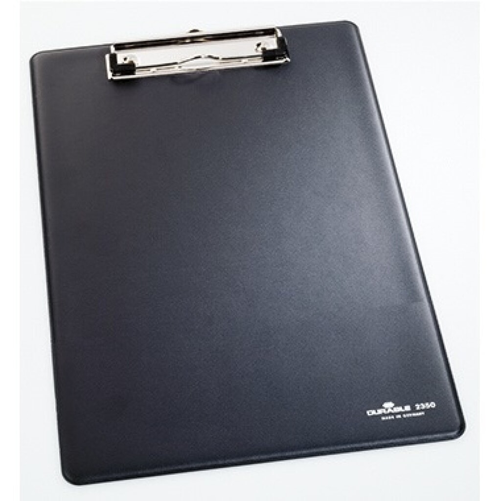 DURABLE Klemmbrett 235001 DIN A4 Federklemme schwarz Produktabbildung: DURABLE Klemmbrett 235001 DIN A4 Federklemme schwarz