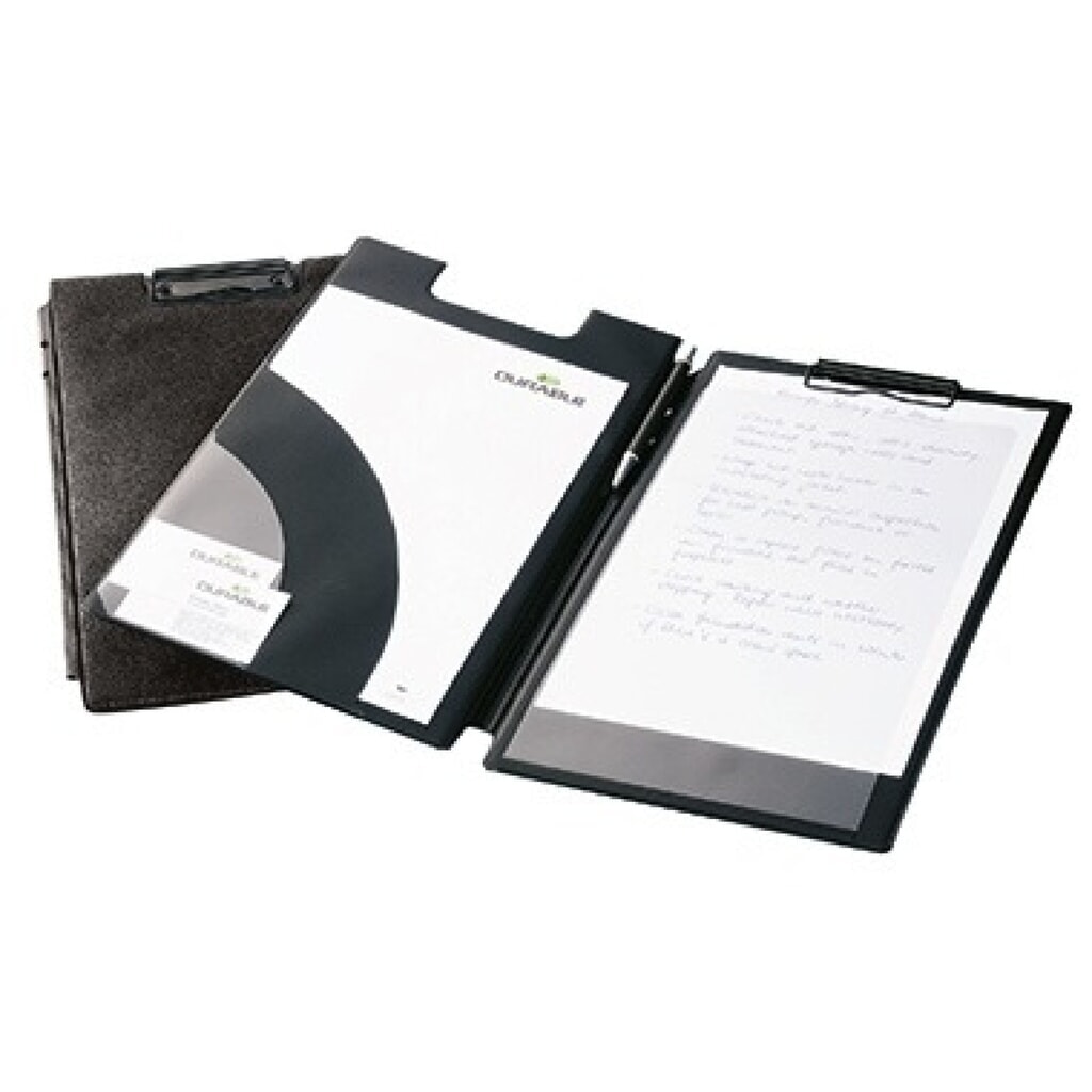 DURABLE Blockmappe 233201 DIN A4 Einschlagblatt schwarz Produktabbildung: DURABLE Blockmappe 233201 DIN A4 Einschlagblatt schwarz