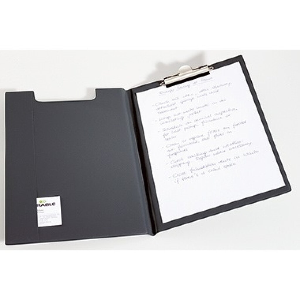 Produktabbildung Nr. 1: DURABLE Blockmappe Standard 235701 DIN A4 Weichfolie m. Federklemme sw