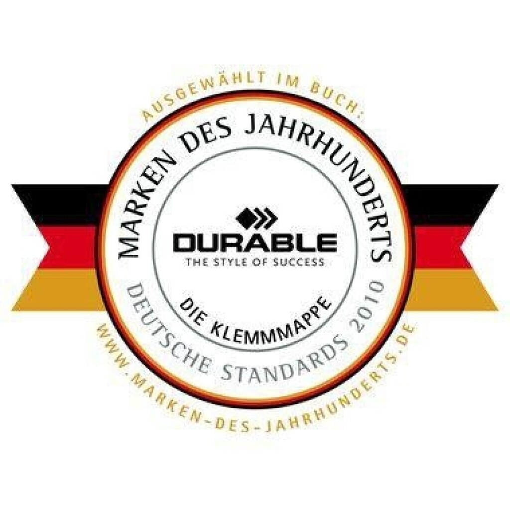 Produktabbildung Nr. 4: DURABLE Klemmmappe DURACLIP 30 220028 DIN A4 Hartfolie nachtblau