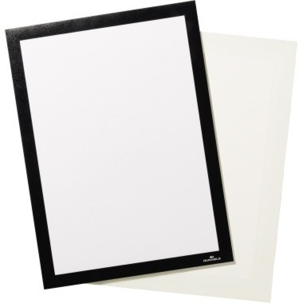 Produktabbildung: DURABLE Folienrahmen DURAFRAME 496801 A4 Klett magnetisch sw