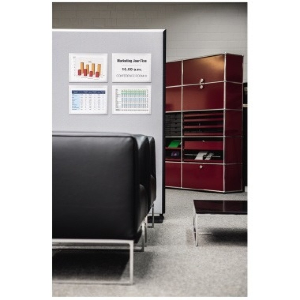 Produktabbildung Nr. 2: DURABLE Folienrahmen DURAFRAME 496801 A4 Klett magnetisch sw