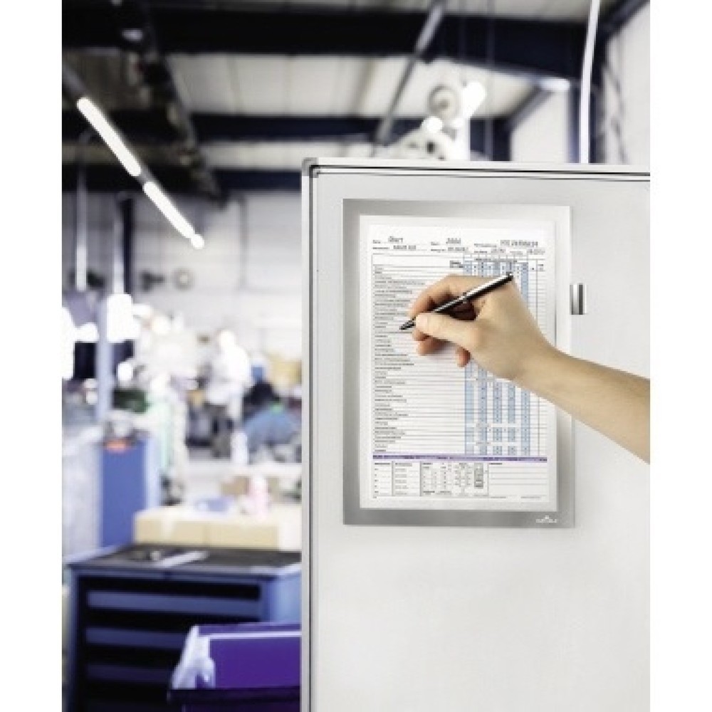 Produktabbildung Nr. 2: DURABLE Informationsrahmen 498923 DIN A4 magnetisch silber