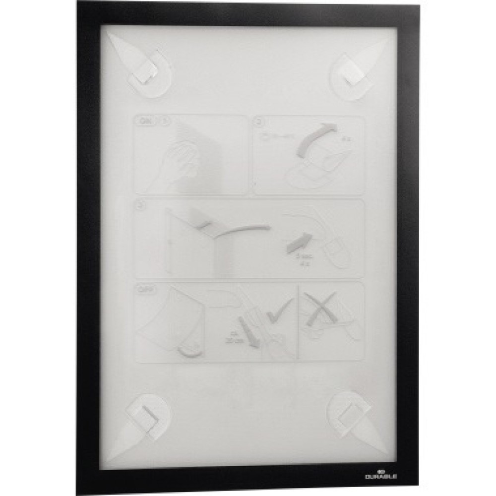 Produktabbildung Nr. 1: DURABLE Inforahmen DURAFRAME WALLPAPER 484401 A3 sw