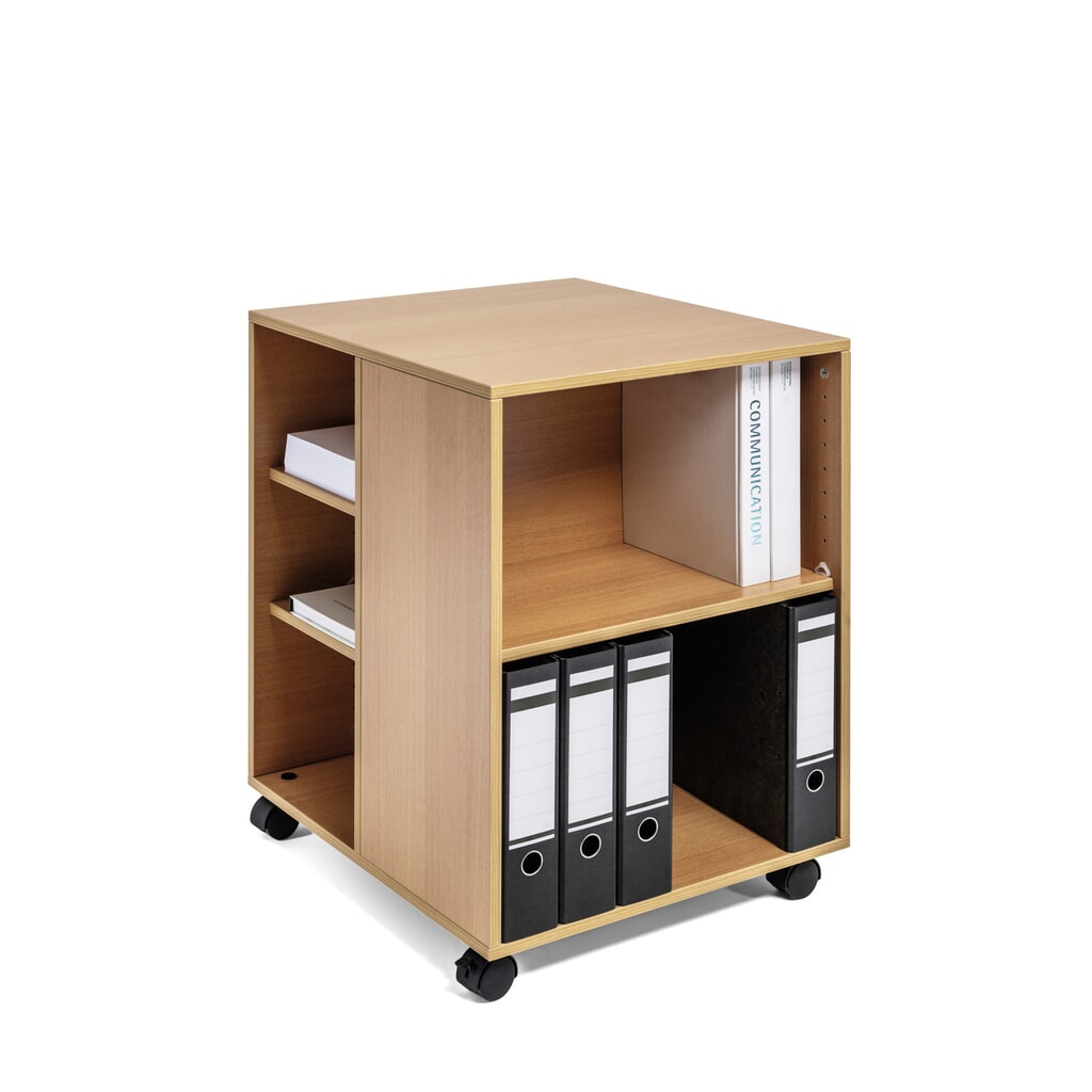 DURABLE Multifunktions-Wagen 74/59 offen, Buche Produktabbildung Nr. 1: DURABLE Multifunktions-Wagen 74/59 offen, Buche
