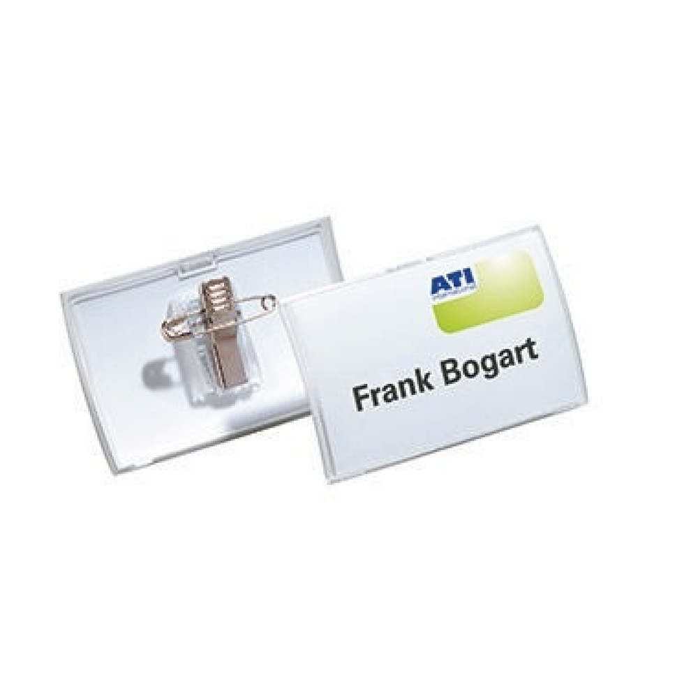 Produktabbildung: DURABLE Namenschild Click Fold 821119 75x40mm tr 25 St./Pack