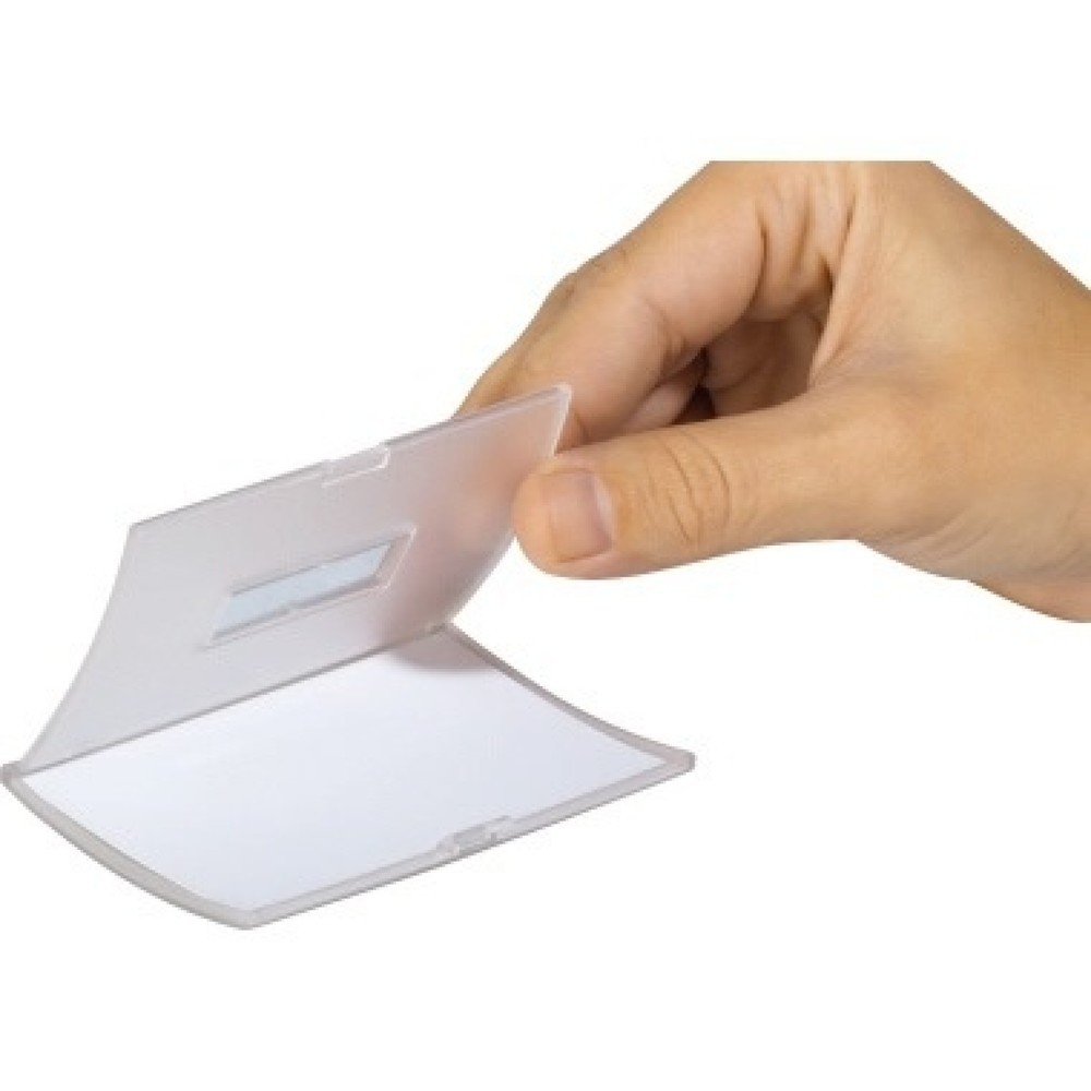 Produktabbildung Nr. 3: DURABLE Namenschild Click Fold 821419 90x54mm tr 25 St./Pack