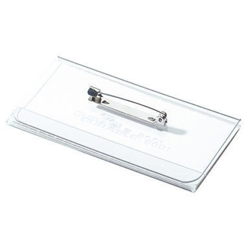 Produktabbildung: DURABLE Namensschild 800119 40x75mm Kunststoff tr 100 St./Pack.