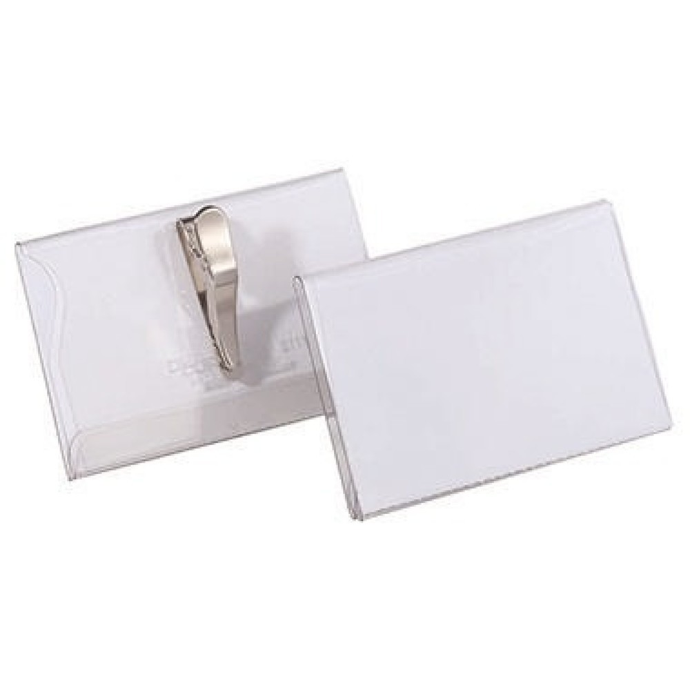Produktabbildung: DURABLE Namensschild 811119 90x54mm Kunststoff tr 25 St./Pack.