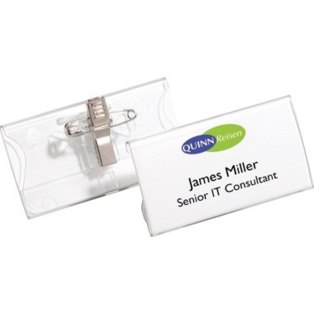 Produktabbildung Nr. 3: DURABLE Namensschild 812119 75x40mm Acryl tr 25 St./Pack.