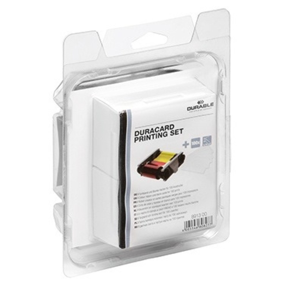 Produktabbildung: DURABLE Namensschildset DURACARD Printing Set 891300 farbig sortiert