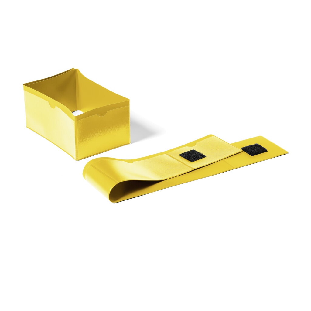 DURABLE Palettenfußbanderole 140x65mm, gelb Produktabbildung: DURABLE Palettenfußbanderole 140x65mm, gelb