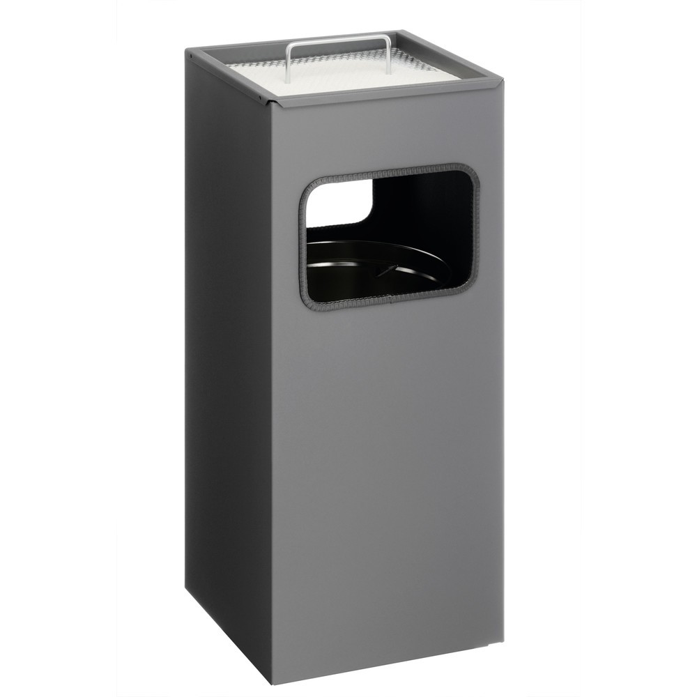 Produktabbildung Nr. 1: DURABLE Papierkorb Metall mit Ascher eckig, anthrazit