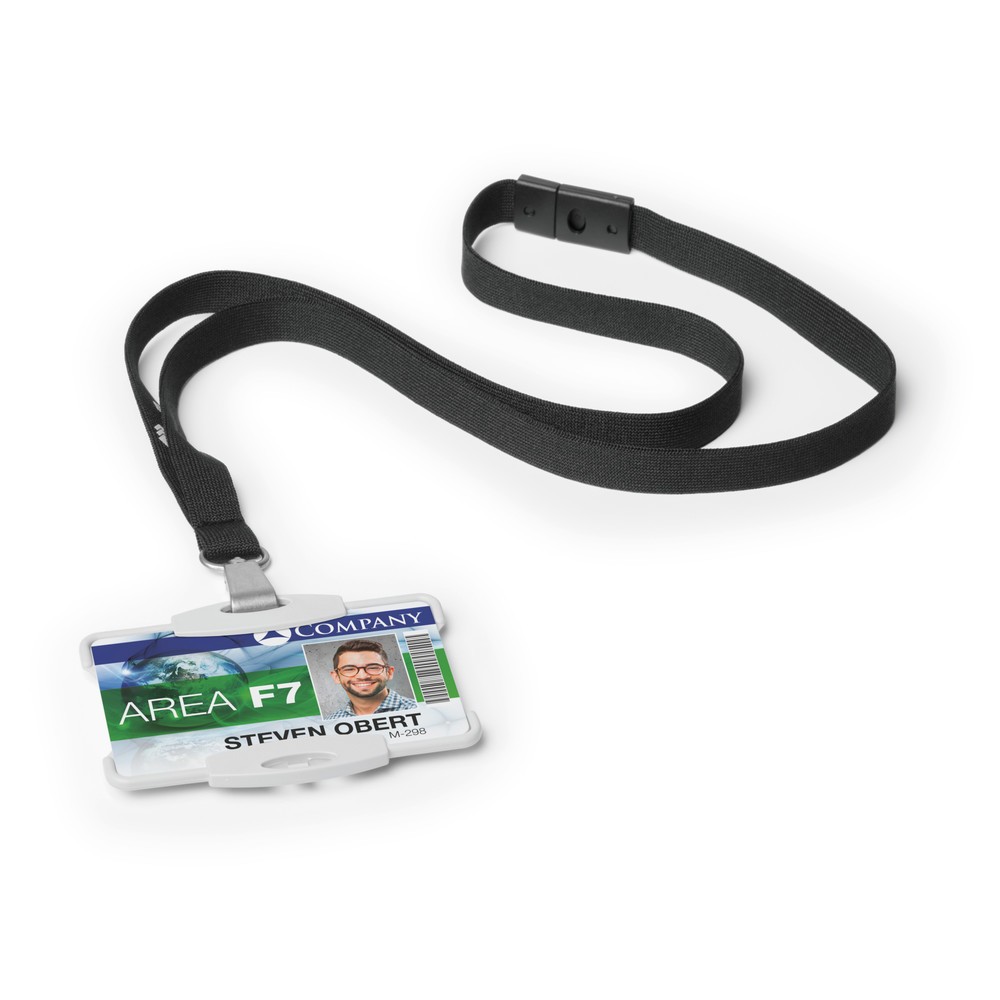 N° de l'image du produit 2 : DURABLE Porte-badge ECO pour 1 carte, noir, 20 pcs/UV