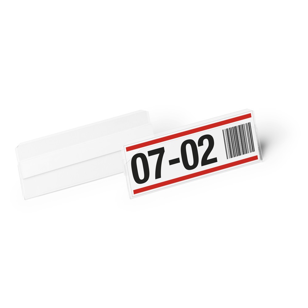 N° de l'image du produit 2 : DURABLE Porte-étiquette HARD COVER, autocollant, 100 x 38 mm, 50 pcs/UV