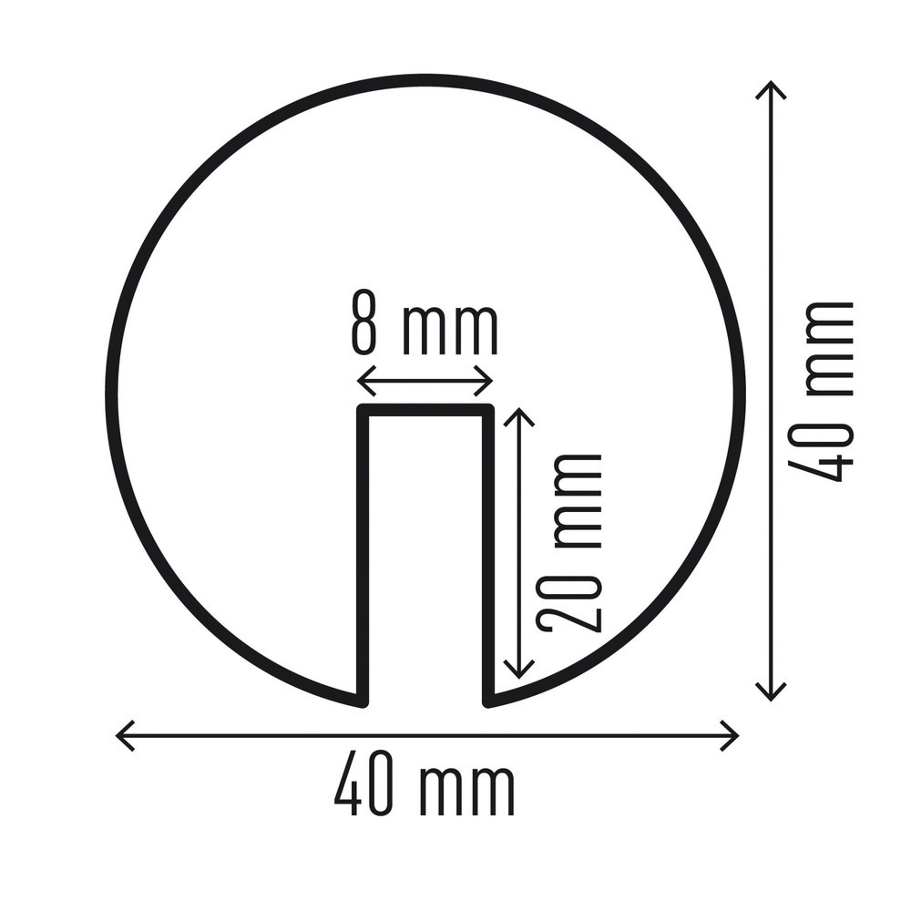 Produktabbildung Nr. 2: DURABLE Prallschutz für Kanten E8R, kreisförmig, selbstklebend, HxL 40 x 1.000 mm