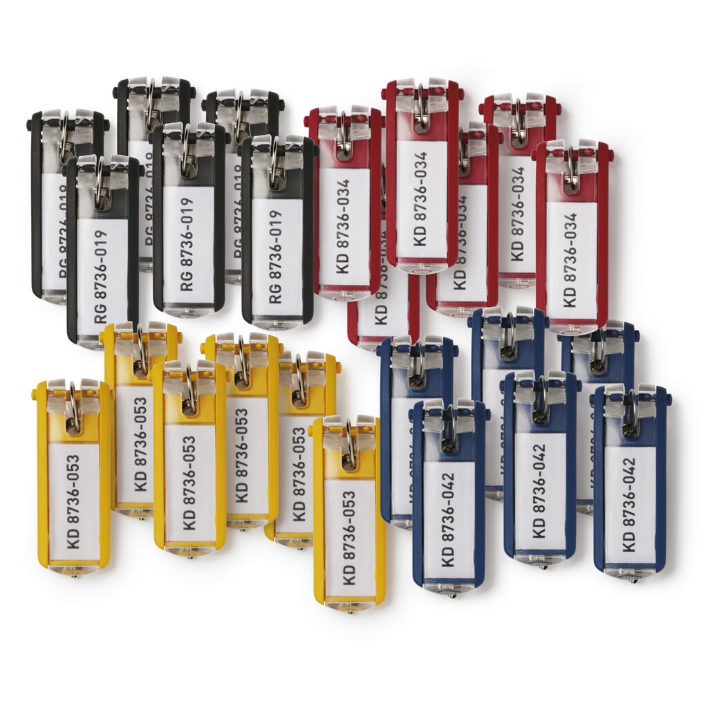 DURABLE Schlüsselanhänger KEY CLIP Großverpackung, 1 BTL à 24 Stk Produktabbildung: DURABLE Schlüsselanhänger KEY CLIP Großverpackung, 1 BTL à 24 Stk