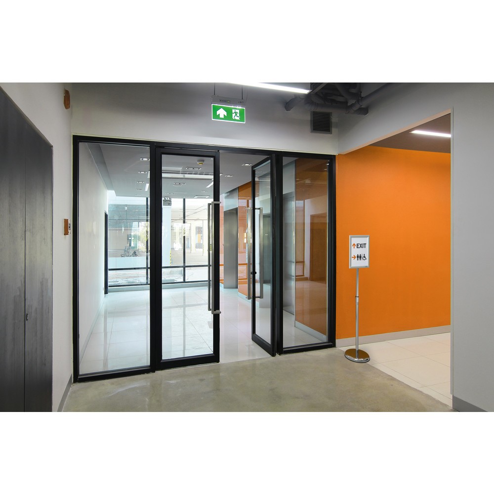 N° de l'image du produit 6 : DURABLE Support d'information sur pied avec cadre clipsable en aluminium, A4