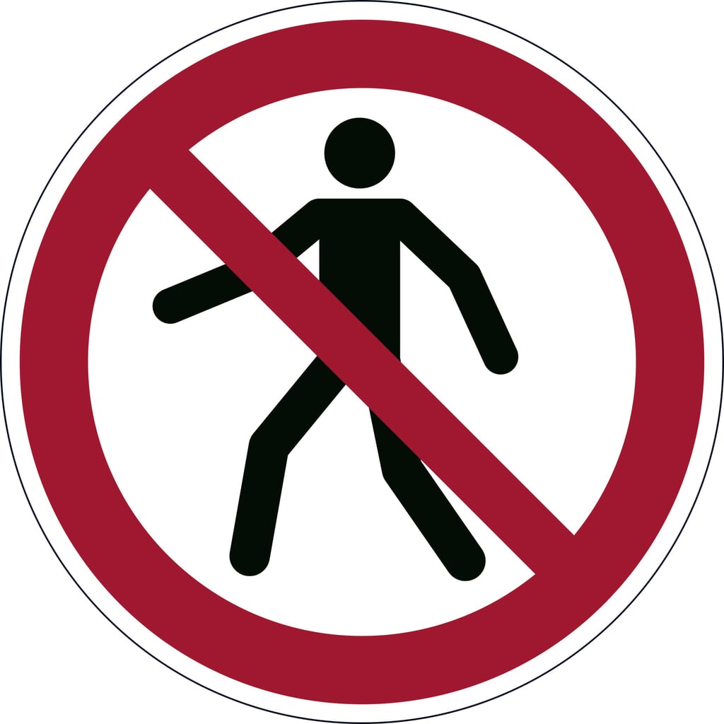 Produktabbildung: DURABLE Symbol: Fußgänger verboten