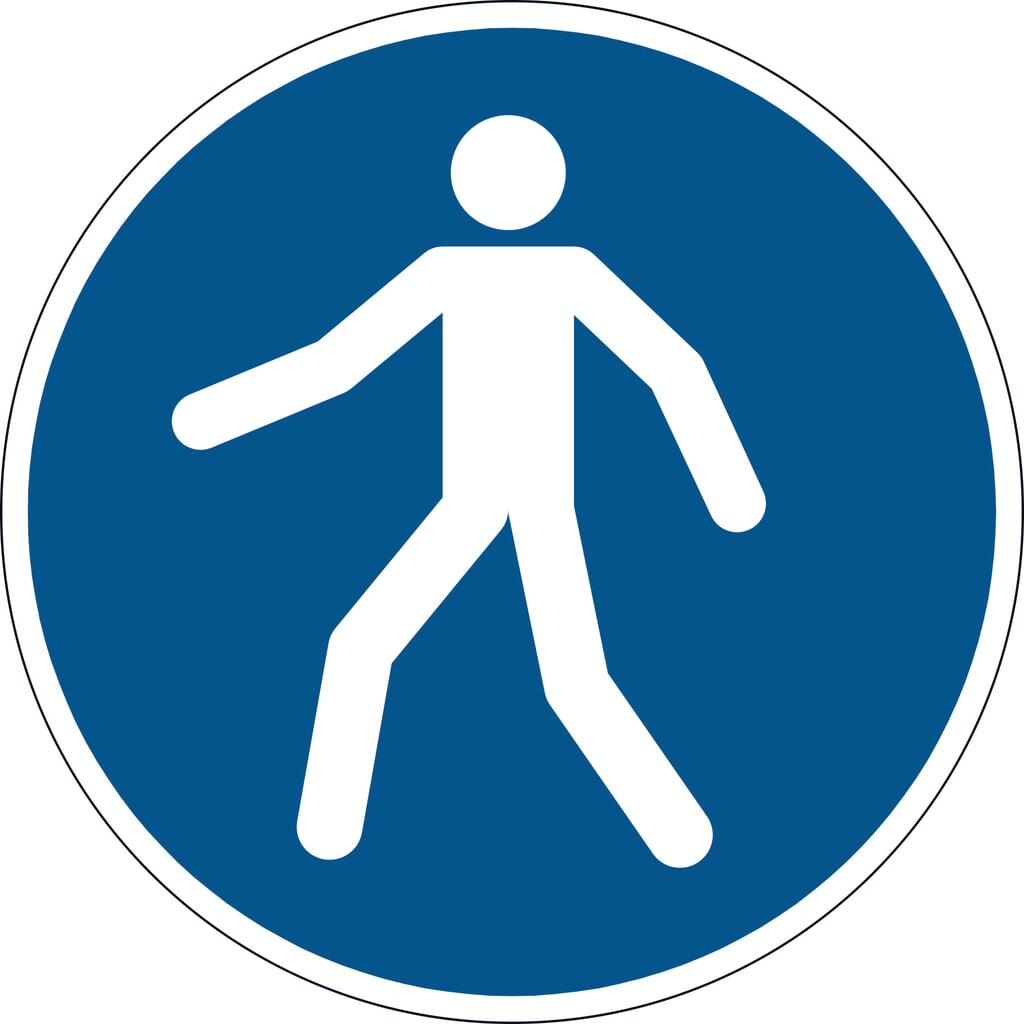 Produktabbildung: DURABLE Symbol: Fußgängerweg benutzen