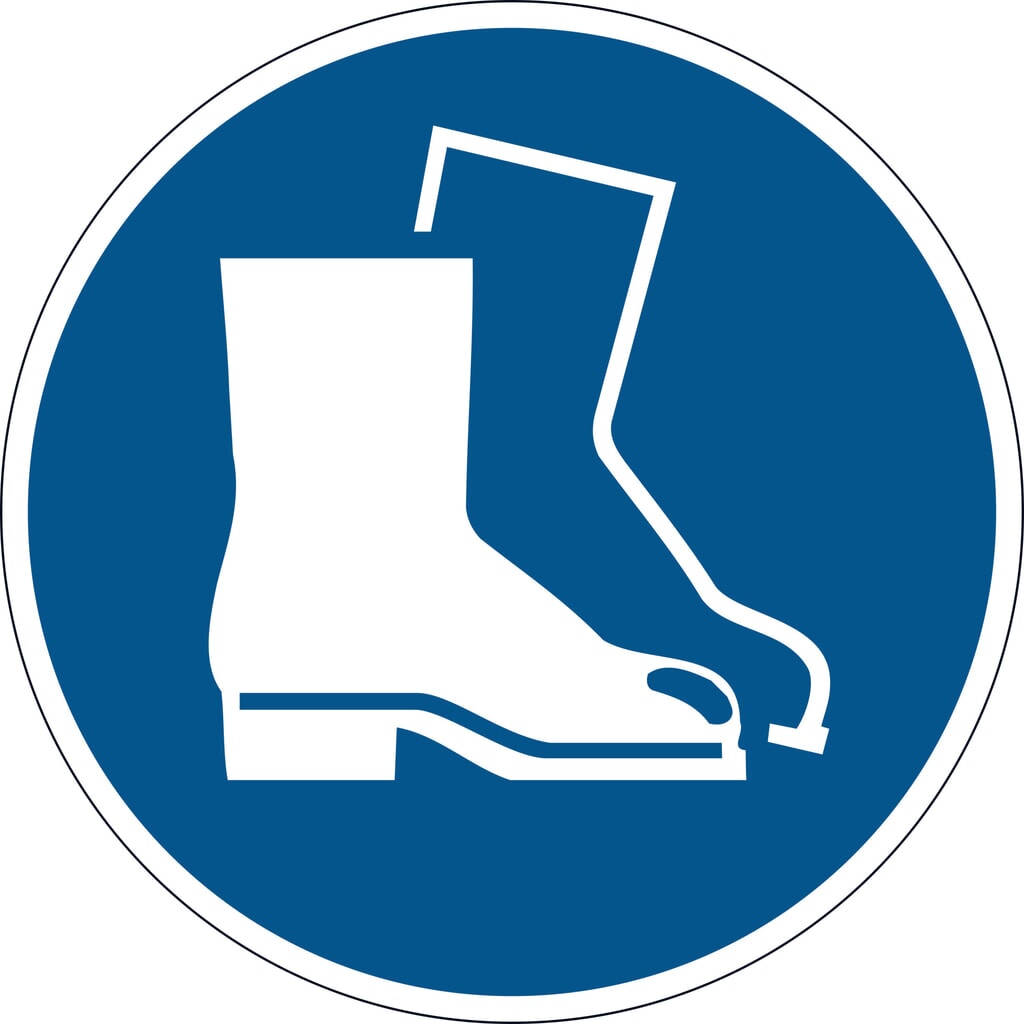 DURABLE Symbol: Fußschutz benutzen Produktabbildung: DURABLE Symbol: Fußschutz benutzen