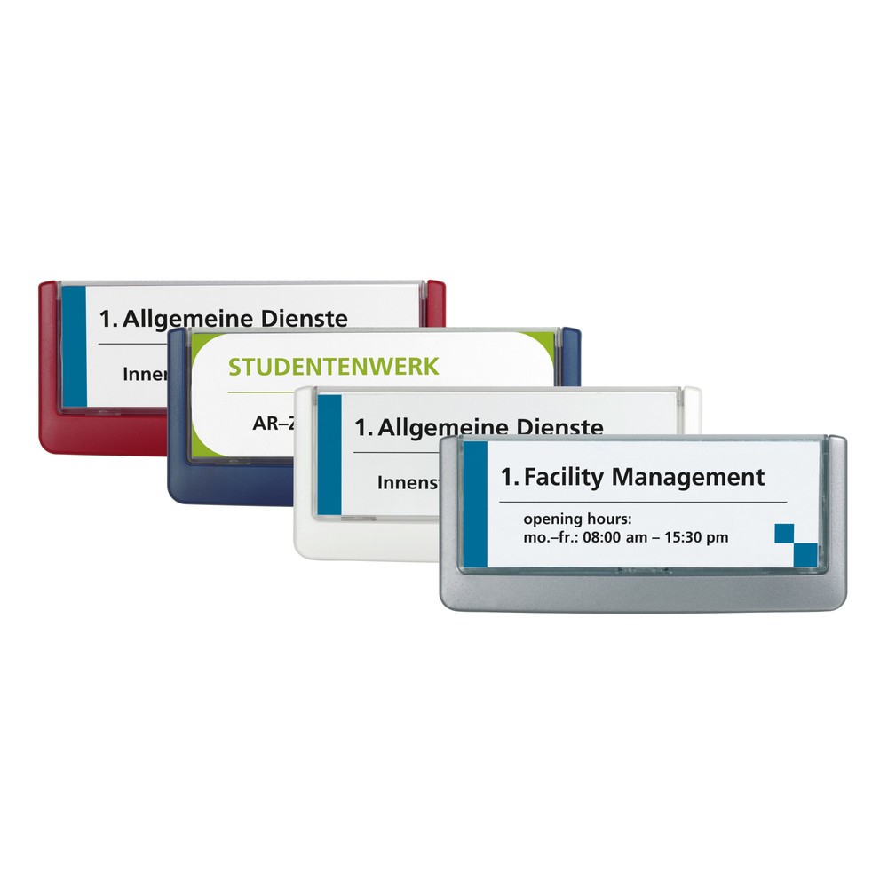 Produktabbildung: DURABLE Türschild Click Sign, HxB 52,5 x 149 mm, weiß