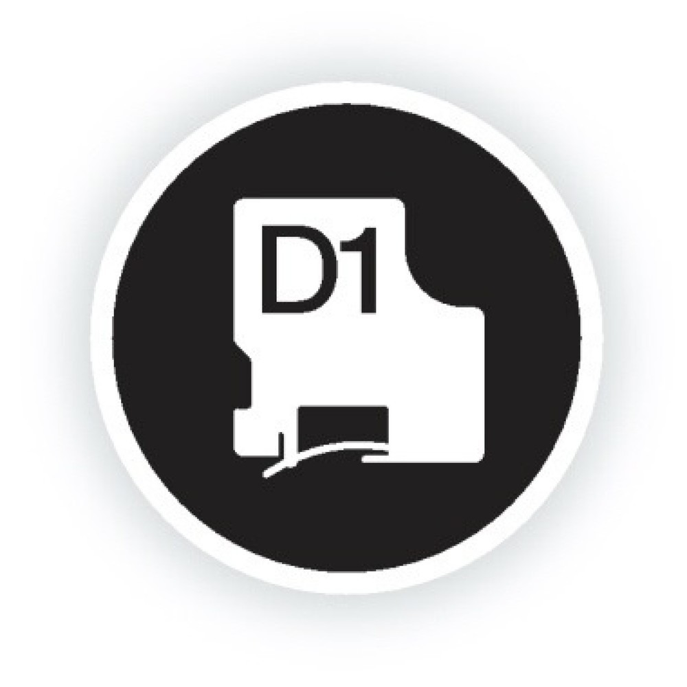 Produktabbildung Nr. 8: DYMO Schriftbandkassette D1 S0718040 12mmx3,5m sw/ws