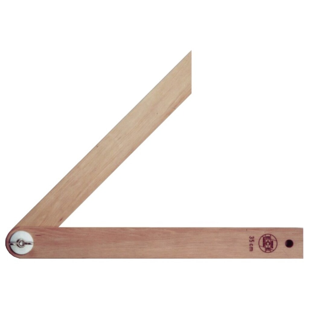 ECE Schmiege Schienen-L.350mm Weißbuche m.Flügelmutter Produktabbildung: ECE Schmiege Schienen-L.350mm Weißbuche m.Flügelmutter