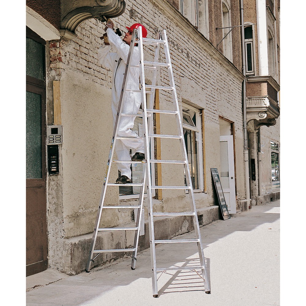 N° de l'image du produit 3 : Échelle à barreaux en aluminium ZARGES, accessible des deux côtés, hauteur de travail 1 m