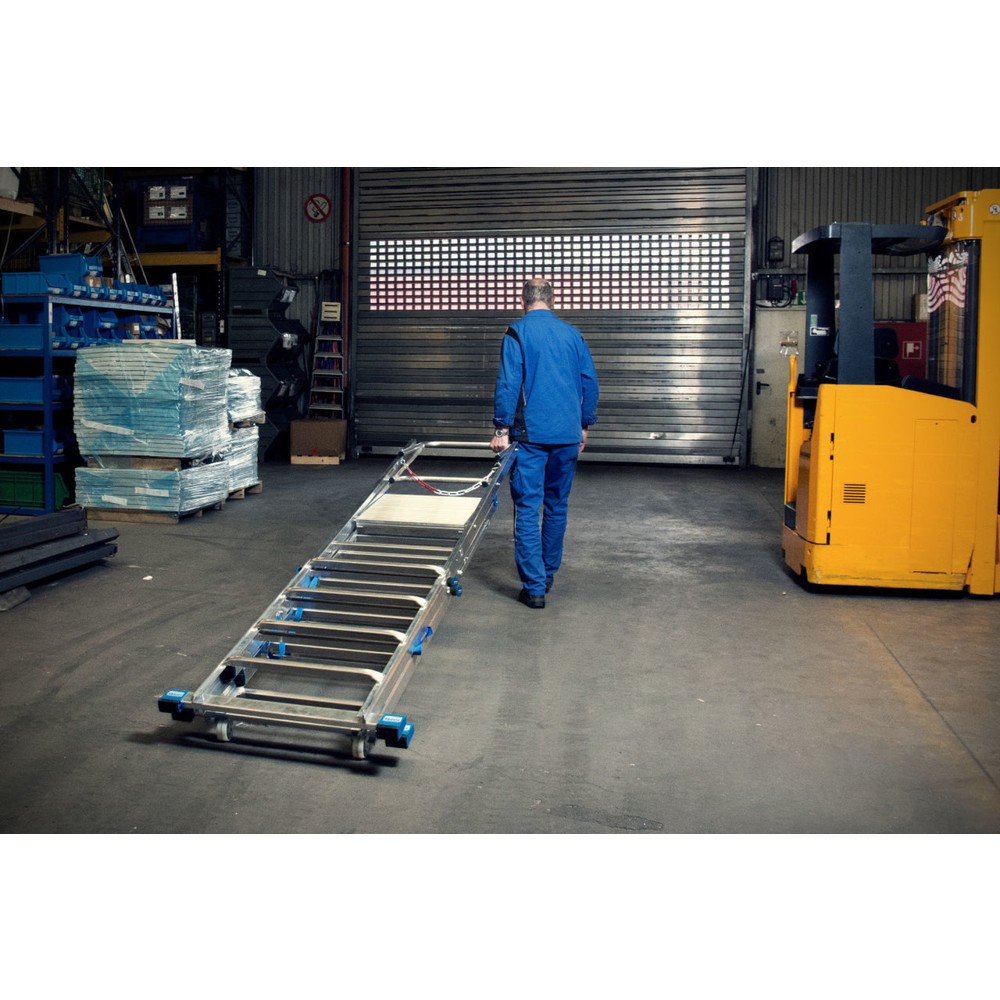 N° de l'image du produit 4 : Échelle plate-forme télescopique KRAUSE® STABILO, 6 à 8 barreaux