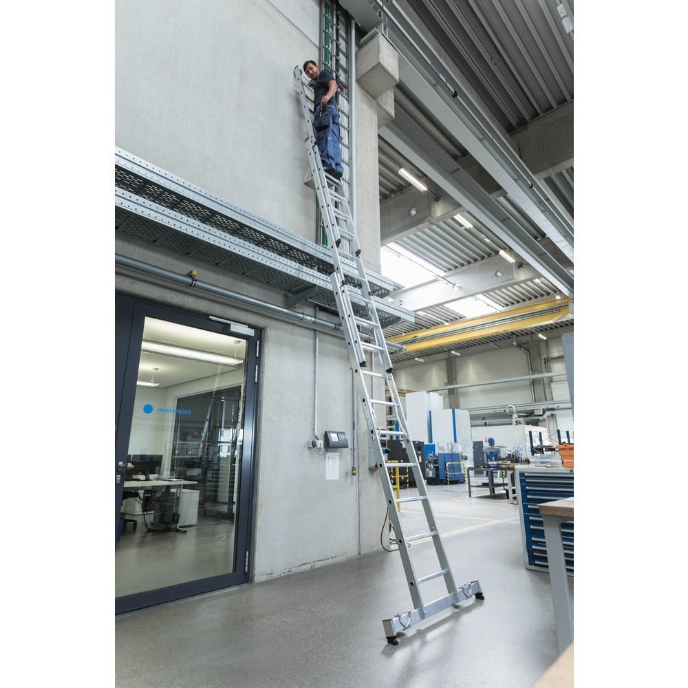 N° de l'image du produit 9 : Échelle polyvalente en 3 parties avec traverse nivello® 3x7 barreaux