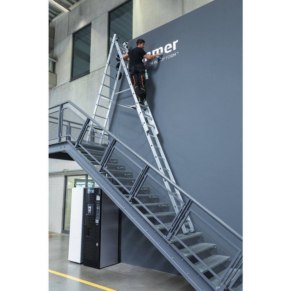 N° de l'image du produit 10 : Échelle polyvalente en 3 parties avec traverse nivello® 3x7 barreaux
