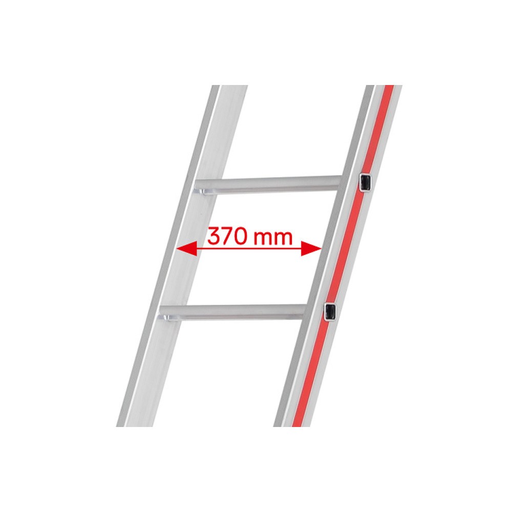 N° de l'image du produit 7 : Échelle simple à marches HYMER, revêtement R13, hauteur 1,17 m, 8 échelons