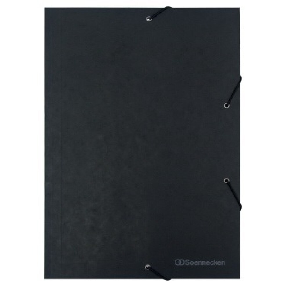 Produktabbildung: Soennecken Eckspanner 1489 DIN A4 3Klappen und Gummizug schwarz