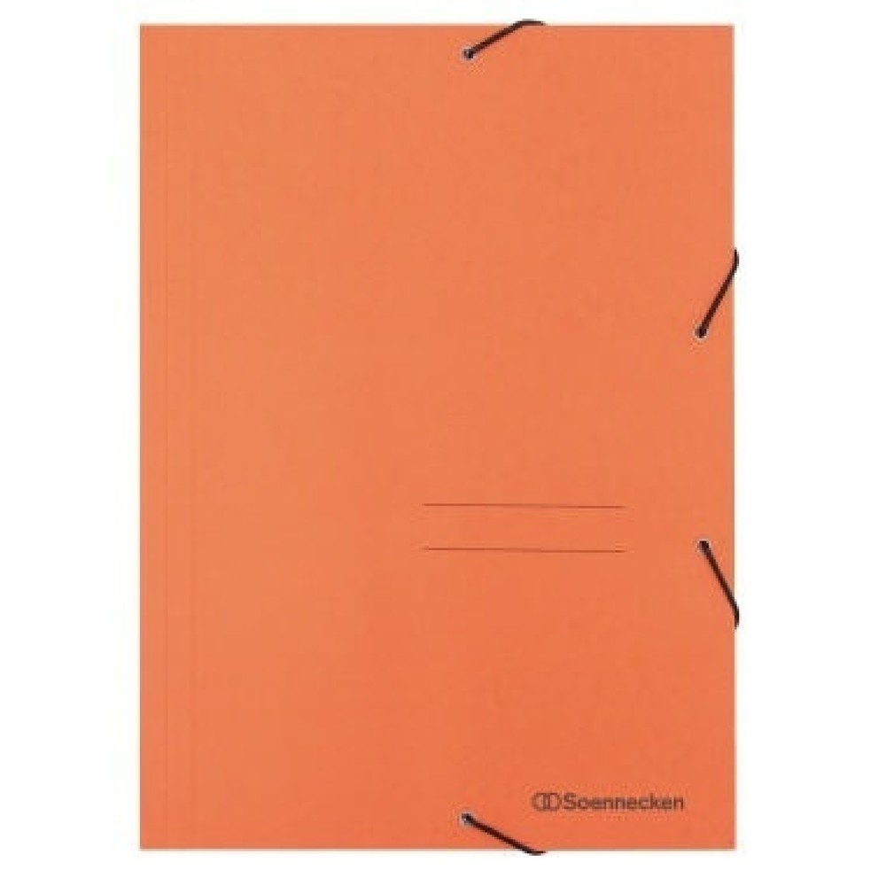Produktabbildung: Soennecken Eckspanner 1475 DIN A4 3Klappen und Gummizug orange