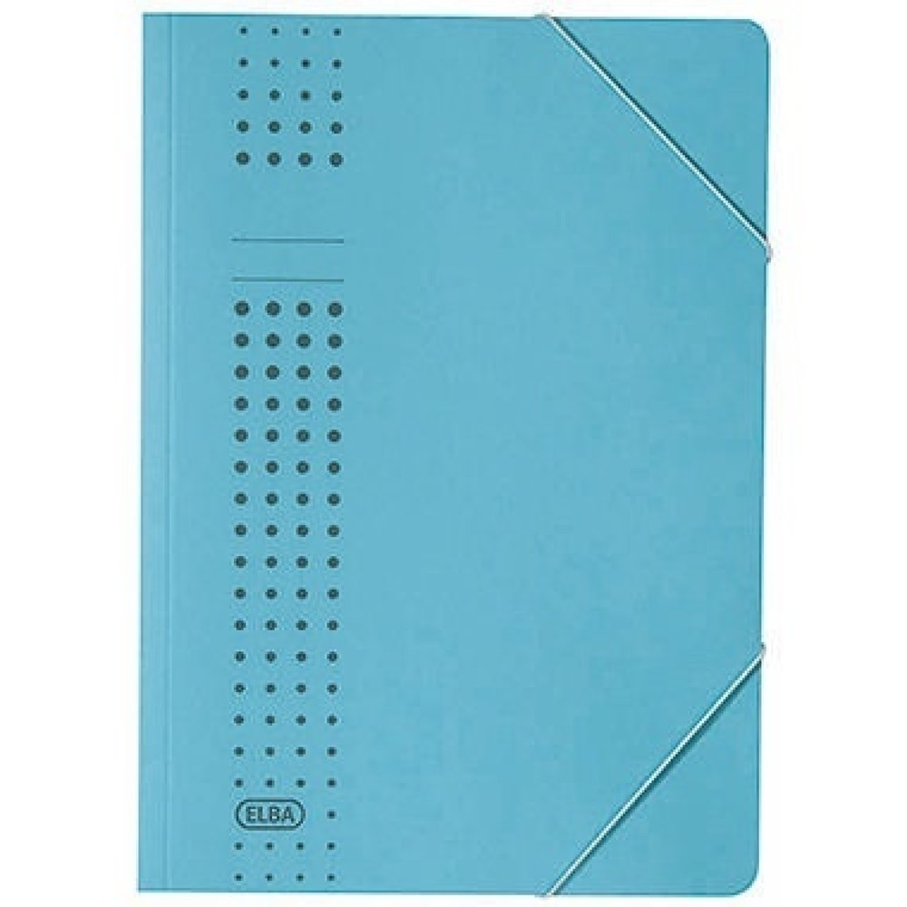 Produktabbildung: ELBA Eckspanner chic 400010053 DIN A4 150Bl. Karton blau