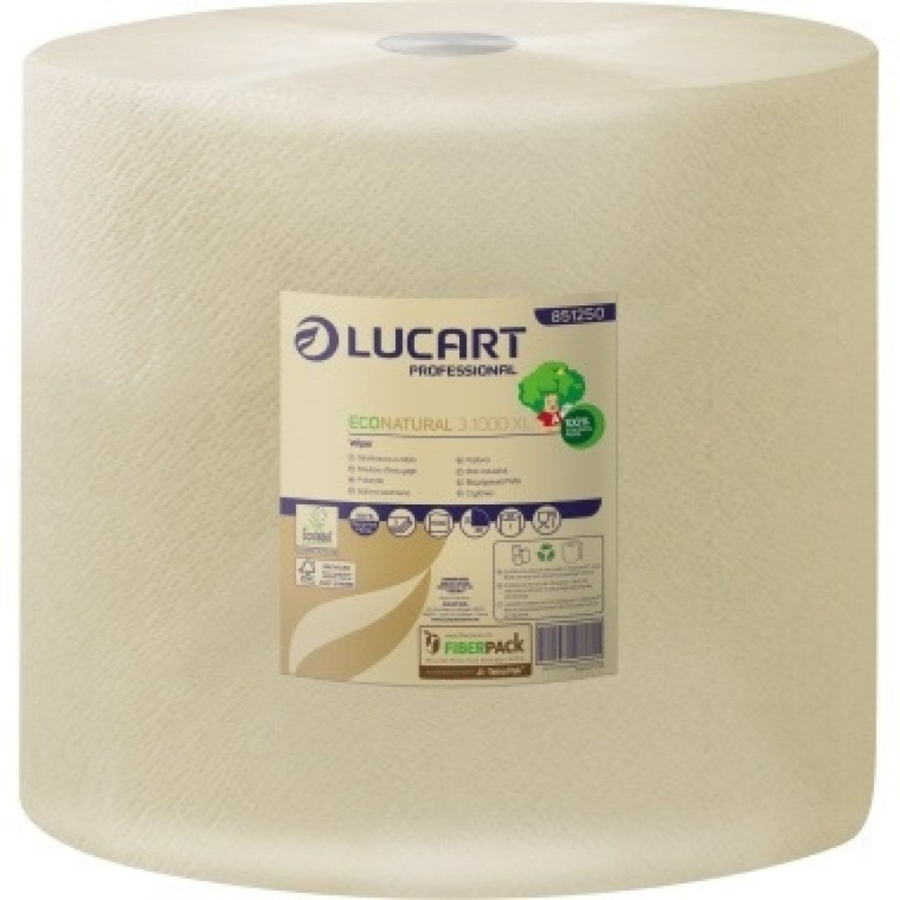 Produktabbildung: Eco Natural Putztuchrolle 851250 3lagig 36x36cm 1.000Blatt