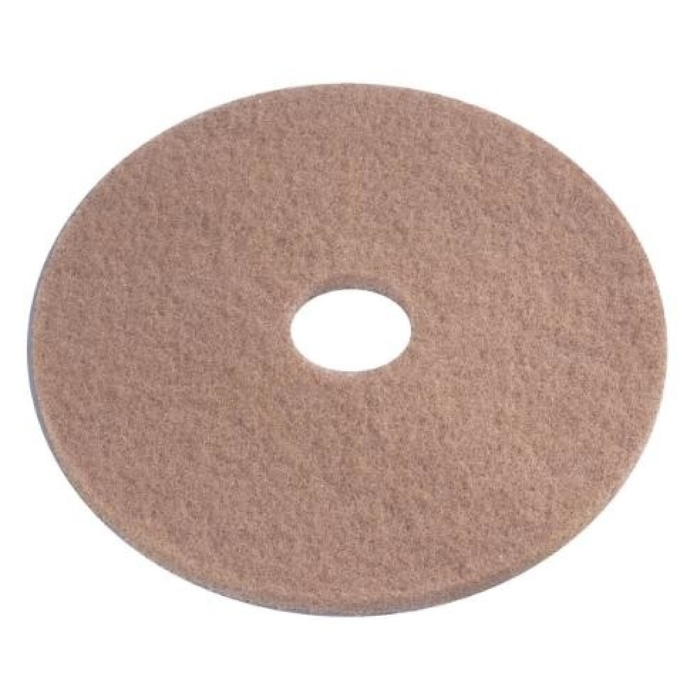 Produktabbildung: Eco Pad für Nilfisk® Einscheibenmaschine FM400, Durchmesser 432 mm, Pack à 5 Stück, hellbraun