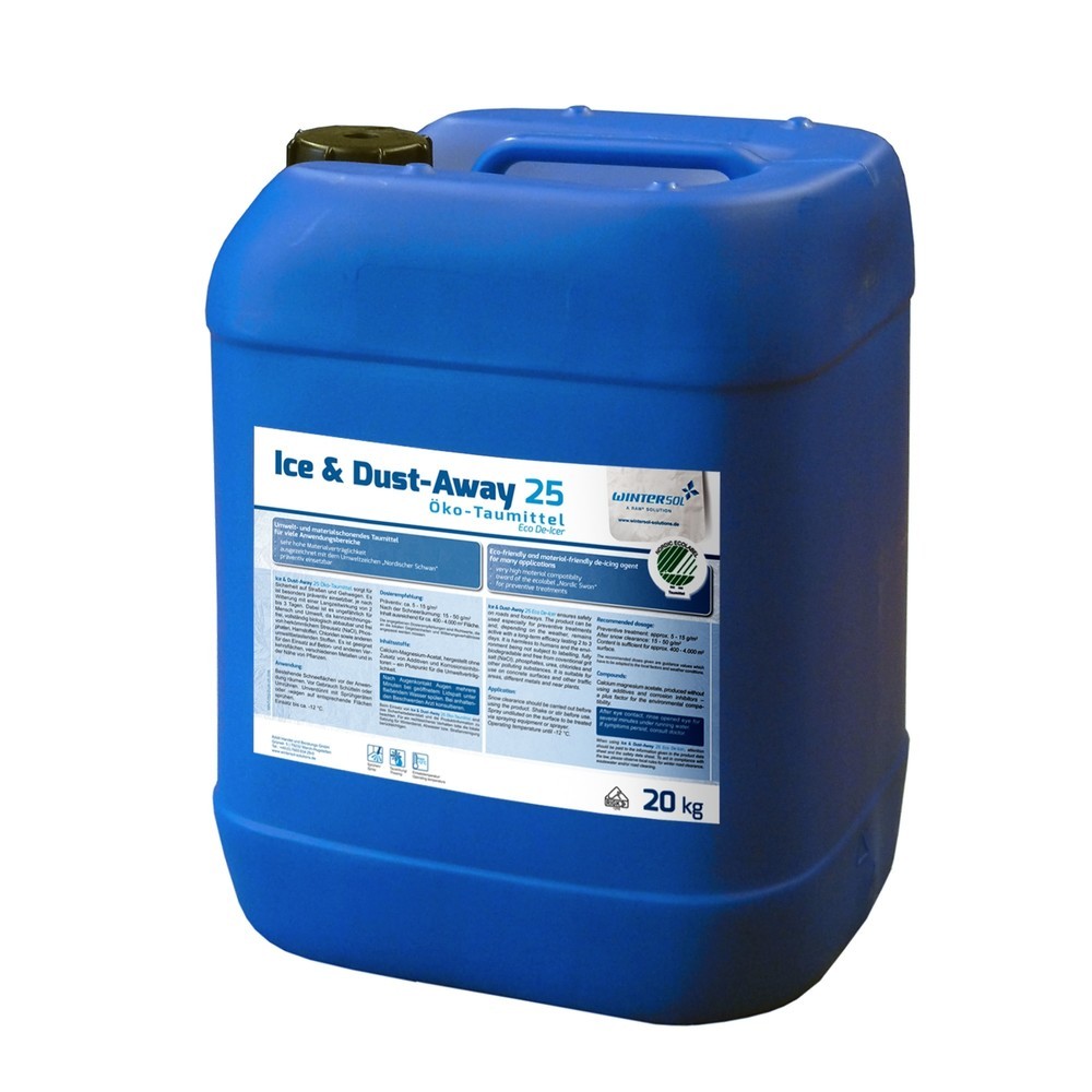 Product afbeelding: Ecologisch ontdooimiddel Ice Dust Away, 36 jerrycans van 20 kg, pallet