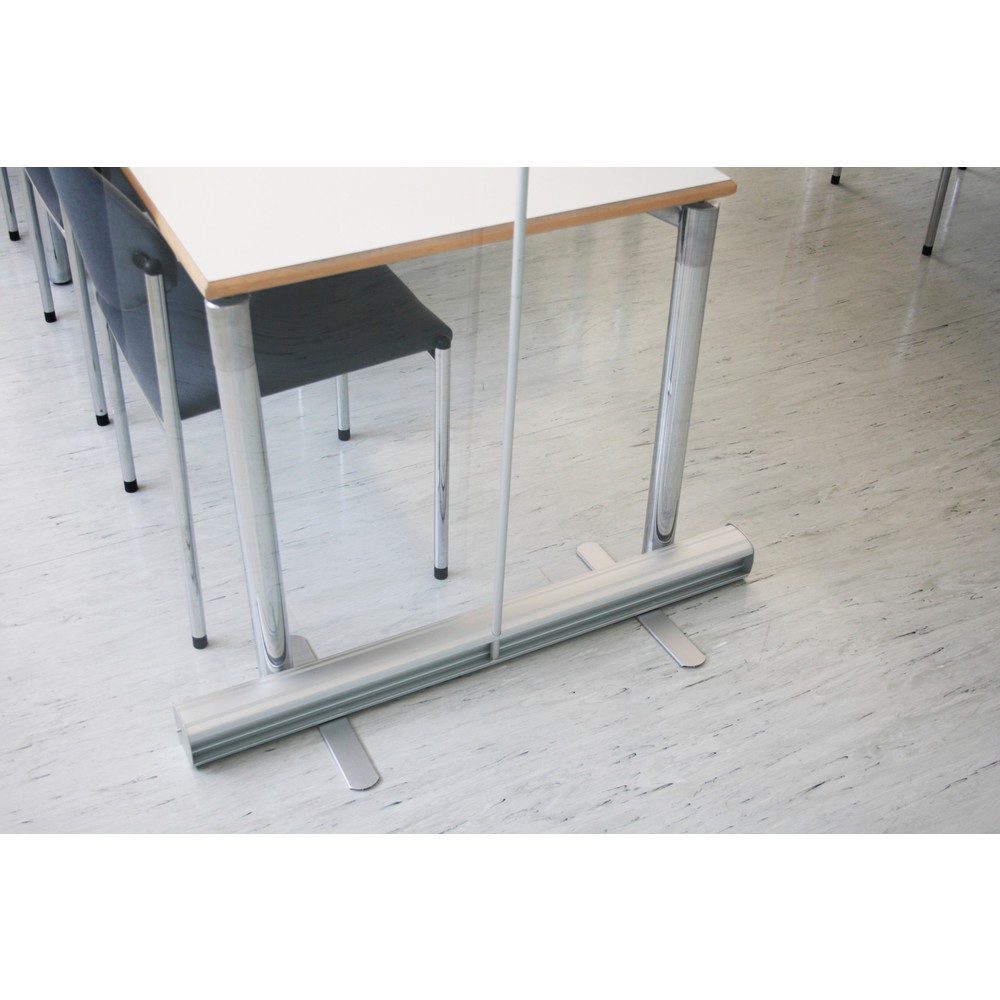 N° de l'image du produit 2 : Écran de protection sanitaire Roll-Up, film PET transparent et résistant aux déchirures, Hxl 2.200 x 850 mm