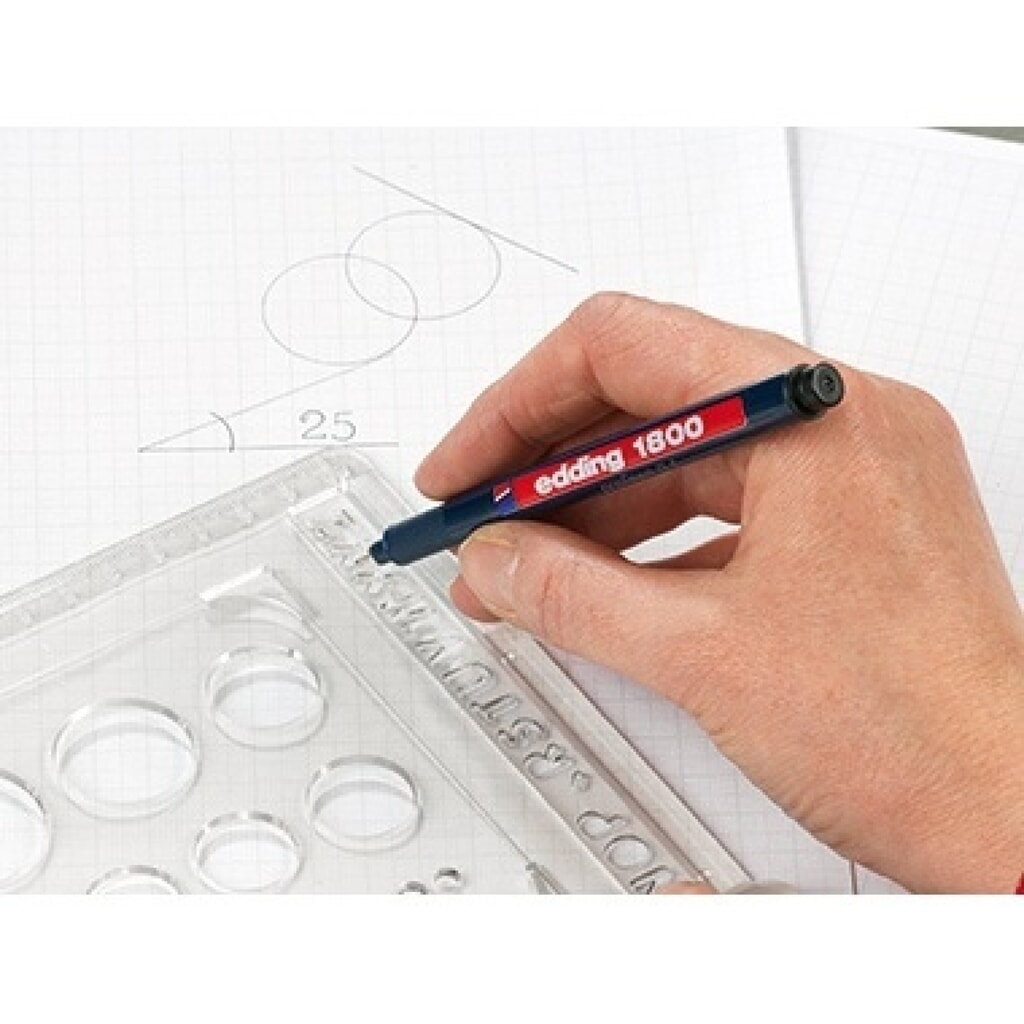Produktabbildung Nr. 6: edding Feinschreiber 1800 profipen 4-180001002 0,25mm rot