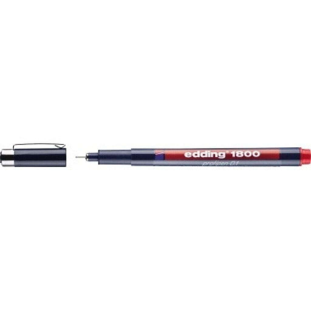 edding Feinschreiber 1800 profipen 4-180001002 0,25mm rot Produktabbildung: edding Feinschreiber 1800 profipen 4-180001002 0,25mm rot