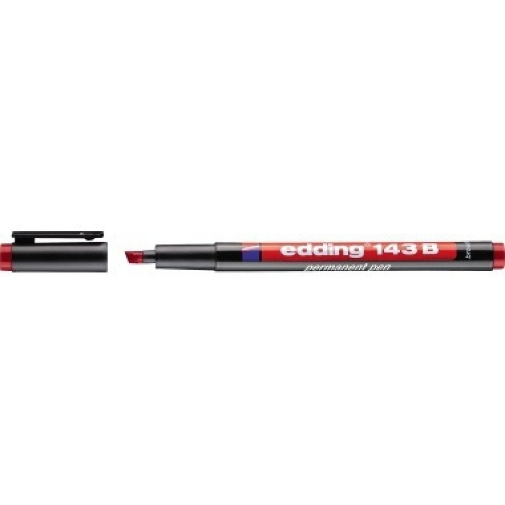 Produktabbildung: edding Folienschreiber 143 B 4-143002 1-3mm permanent rot